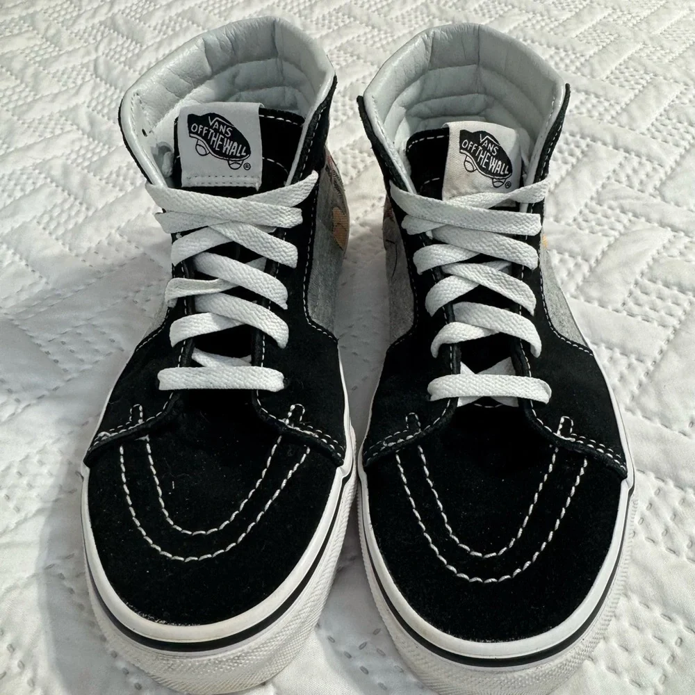Vans Kids Mickey Mouse Disney Black Gray High-Top Sneakers Size 4 - Picture 12 of 13